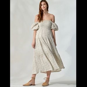 Elegant Off-Shoulder Floral Dress